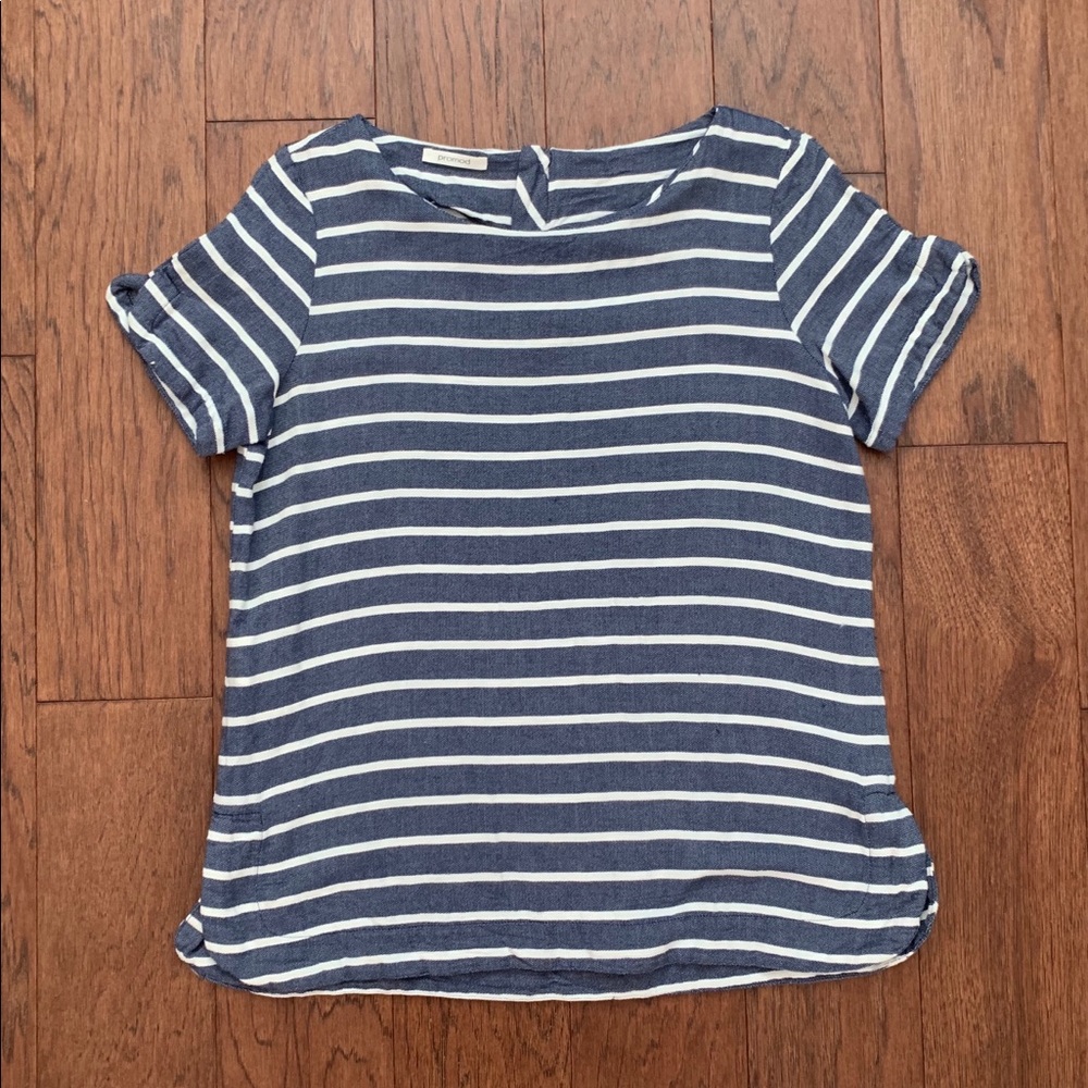 Promod woven striped shirt